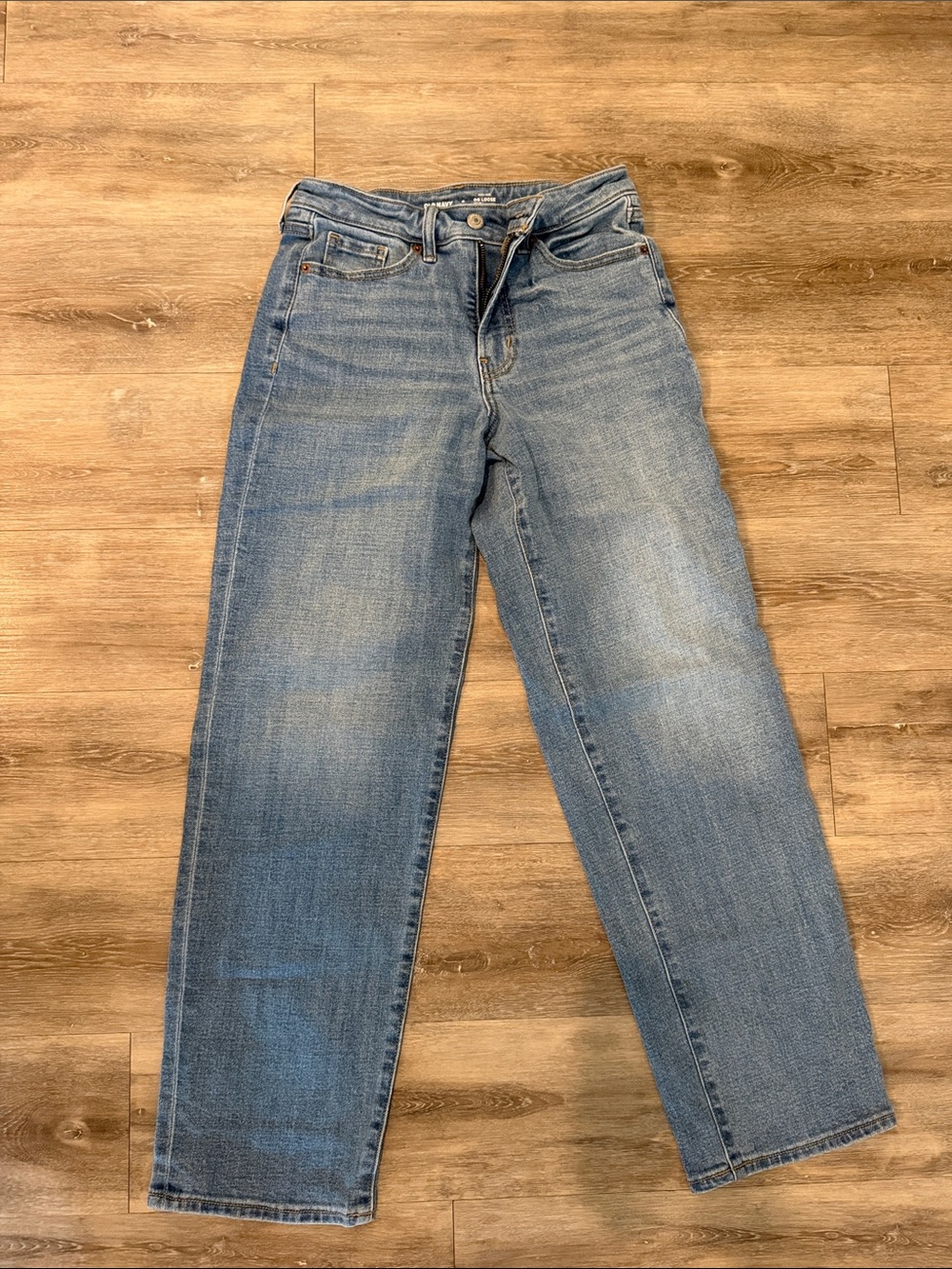 Old Navy Light Blue Straight-Leg Jeans